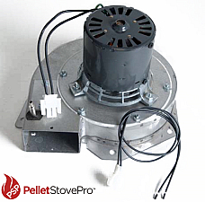 Country Flame Pellet Stove Exhaust Blower w/ Housing & Gasket - 10-1115 G