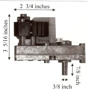 Auger Feed Motor For Kozi Pellet Stove 1 RPM  PP7000 MFR