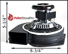 Quadrafire Pellet Exhaust Combustion Blower w/ Housing 812-4400