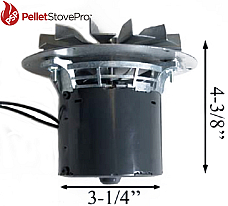 Whitfield Pellet Stove Exhaust Motor Blower w/ Gasket  - 12056010