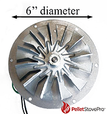 Country Flame Pellet Stove Exhaust Blower w/ Gasket - 10-1114 MFR