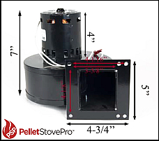 Quadrafire 1000 Large Pellet Convection Blower - 812-0061 G