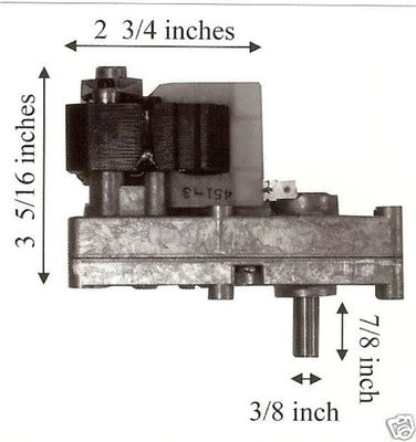 Breckwell Pellet Stove 1 RPM Auger Motor  CE017