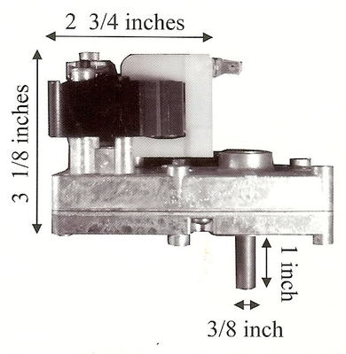 St Croix Pellet 2 RPM Auger Motor  PP7002 MFR 80P20278R