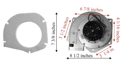 Danson Pellet Exhaust Combustion Motor Blower w/ Housing & Gasket KS50201040 Danson Pellet Exhaust Combustion Motor Blower w/ Housing & Gasket KS50201040