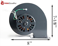 Enviro Pellet Stove Convection Motor Blower - 11-1220 G