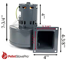 Enviro Pellet Stove Convection Motor Blower - 11-1220 G