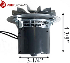 Enviro Pellet Heater Exhaust Combustion Motor Blower w/ Gasket - 50-473 - 10-1114 MFR