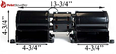 EARTH STOVE CONVECTION ROOM AIR FAN BLOWER - 11-1213 G