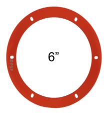 Pellet Stove Silicone Exhaust Blower Gasket, 6 inch