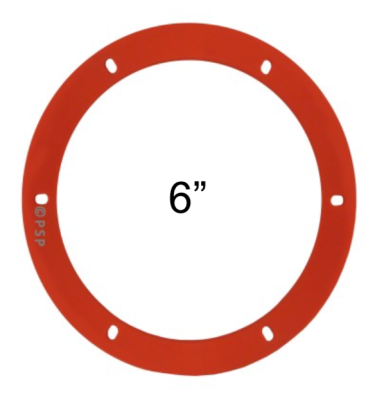 Pellet Stove Silicone Exhaust Blower Gasket, 6 inch
