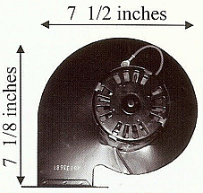 80622 - Convection Distribution Blower Fan for US Pellet Stove 5660
