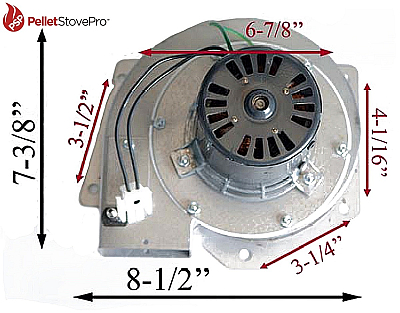 Aladdin Pellet Stove Exhaust Motor Blower w/ Housing  101113 G