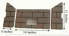 Whitfield Pellet Firebrick Cerra Profile 30 Optima 3 - 14750015