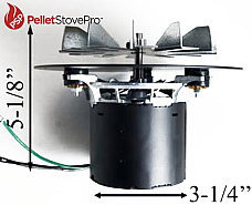 Whitfield Pellet Stove T-300P-2 Exhaust Combustion Blower 7" Flnge - 10-1111 G