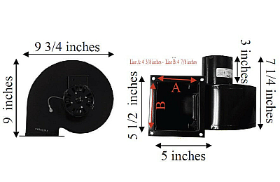 STEELCRAFTERS STOVE  CONVECTION BLOWER FAN