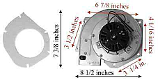 Vulcan Pellet Exhaust Combustion  Motor Blower w/ Housing & Gasket KS5020-1040