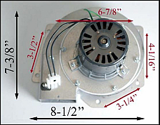 KS5020-1040 Vulcan Pellet Exhaust Combustion Motor Blower w/ Housing 10-1113 G