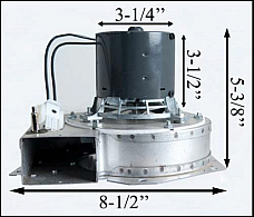 KS5020-1040 Vulcan Pellet Exhaust Combustion Motor Blower w/ Housing 10-1113 G